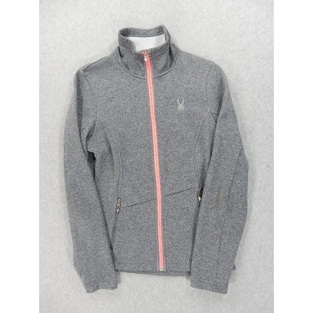 Spyder CORE Full Zip‎ Sweater Jacket (Women's Small) Silver
